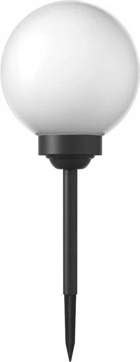 LED соларна лампа, 1,2 V, 6500 K, 200 mAh, Ø 20 см, IP44, бяла/черна