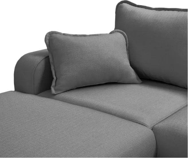 Сив ъглов диван (ляв ъгъл) Beata - Ropez