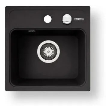 Pyramis 70168201 - Мивка CAMEA MINI 40x40 см гранит, черна