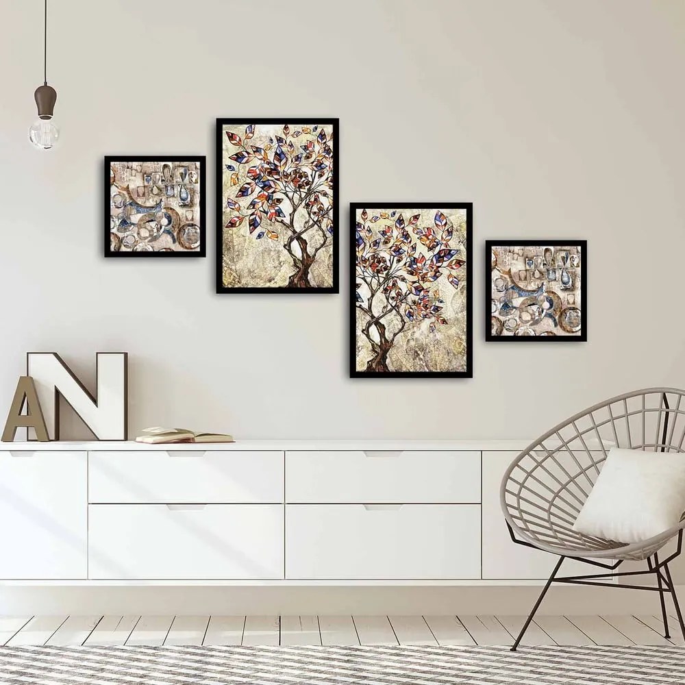 Картини в комплект 4 бр. 35x50 cm – Wallity
