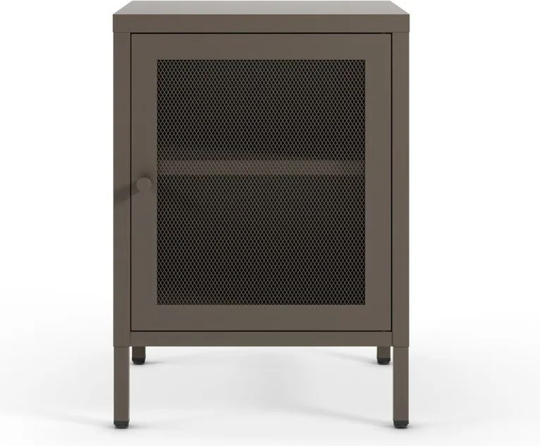Сиво нощно шкафче Fayna – Marckeric