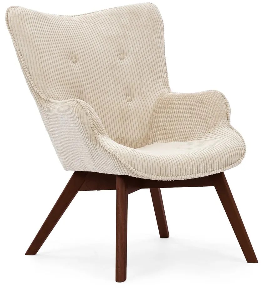 Бежово кресло от рипсено кадифе Niko – Ropez