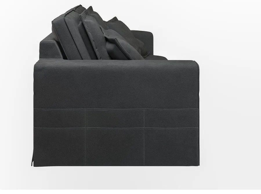 Антрацитен диван 196 cm Nora – Ropez