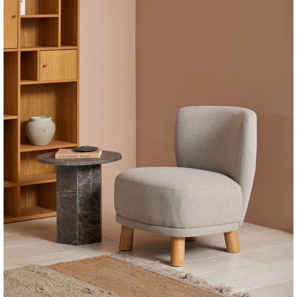 Мраморна кръгла странична масичка ø 50 cm Naxos – Actona