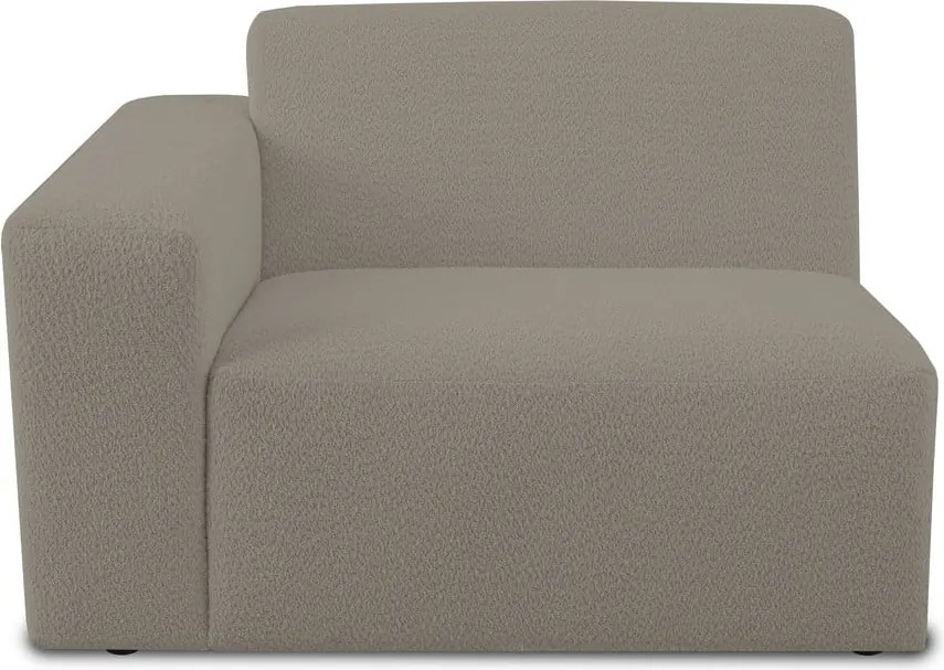 Светлокафяв модулен диван от букле (ляв ъгъл) Roxy – Scandic