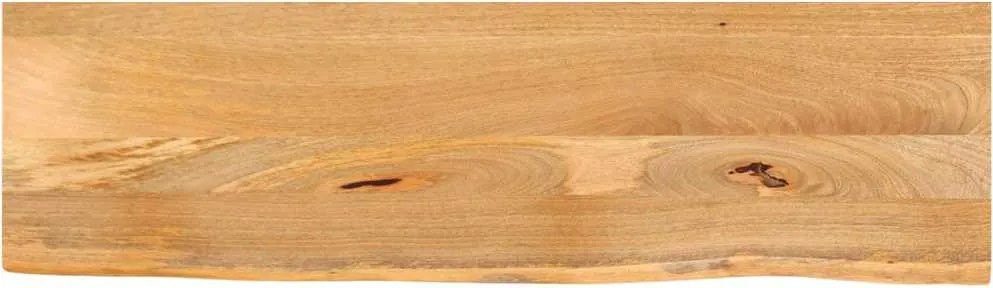 370470 vidaXL Плот за маса, жив ръб, 120x20x3,8 см, масивно дърво манго