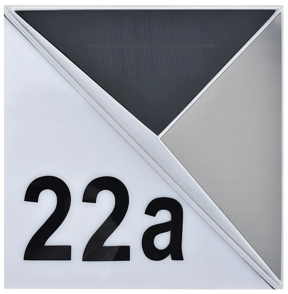 Spot-Light 6710402 - LED соларен номер 3x0,1W, 2,4V, IP44