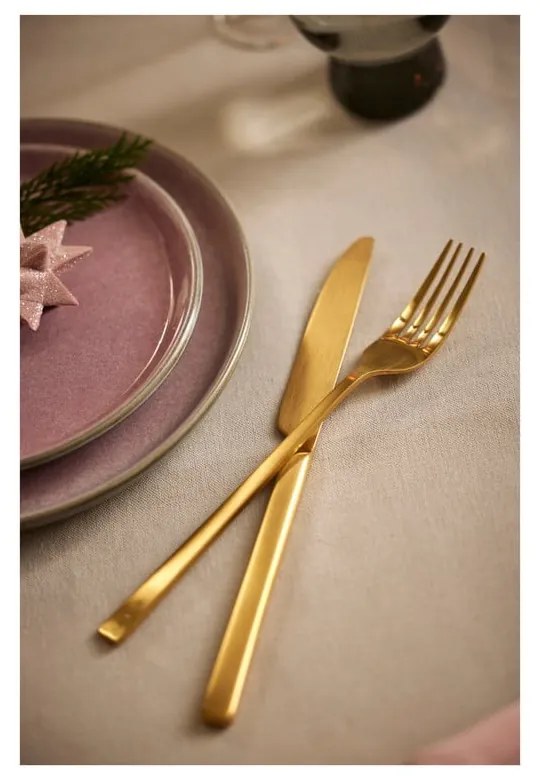 Стоманен прибори за хранене 16 бр. в месингов цвят Brass – Bitz