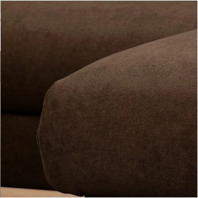 Тъмнокафяв ъглов диван (десен ъгъл) Beata - Ropez