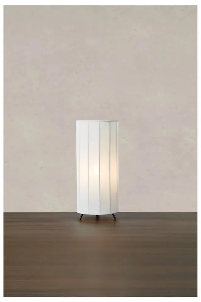 Черно-бял настолна лампа с текстилен абажур (височина 31,5 cm) Hikari – Markslöjd