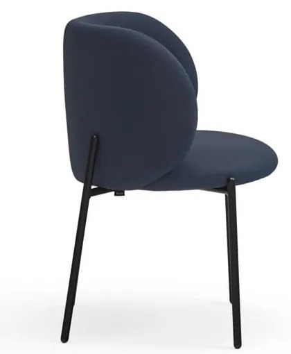 Тъмносини тапицирани трапезни столове в комплект 2 бр. Mogi – Teulat