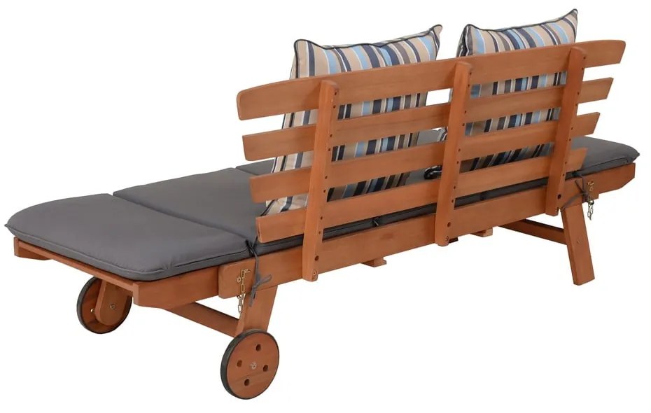 Кафява градинска пейка от масивно дърво Rincon – Garden Pleasure
