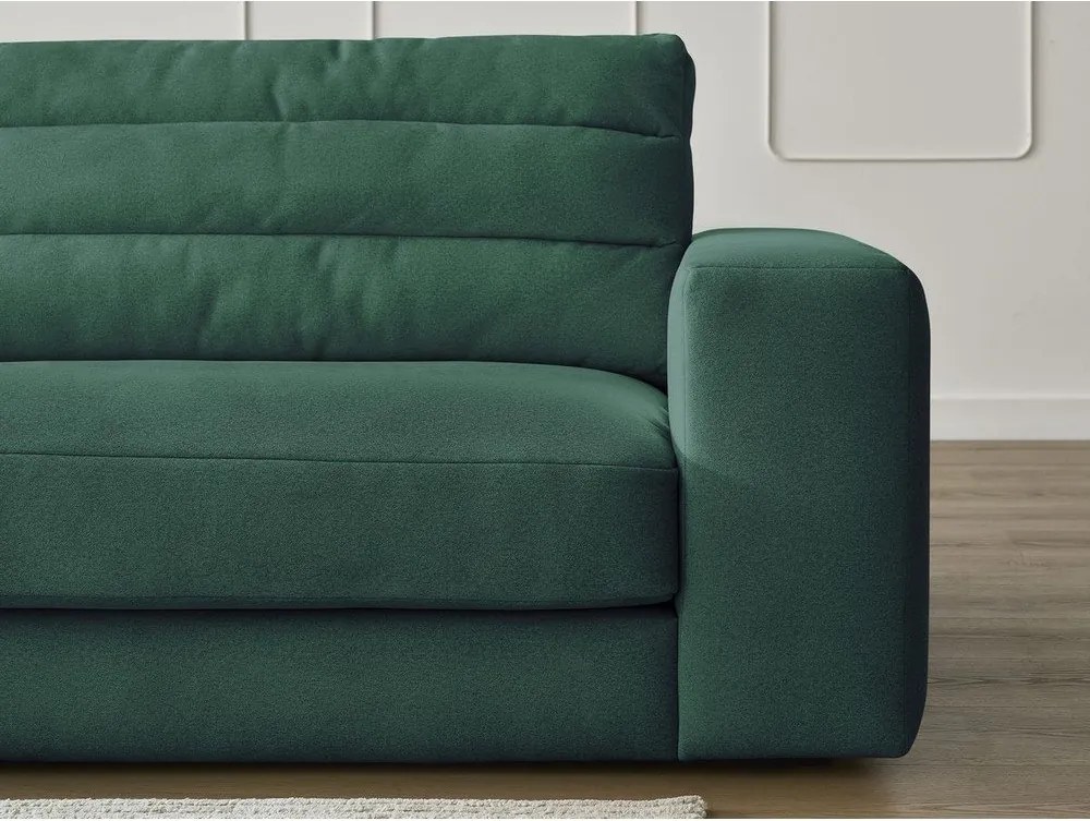 Зелен кадифен ъглов диван (ляв ъгъл) Sierra – Bobochic Paris