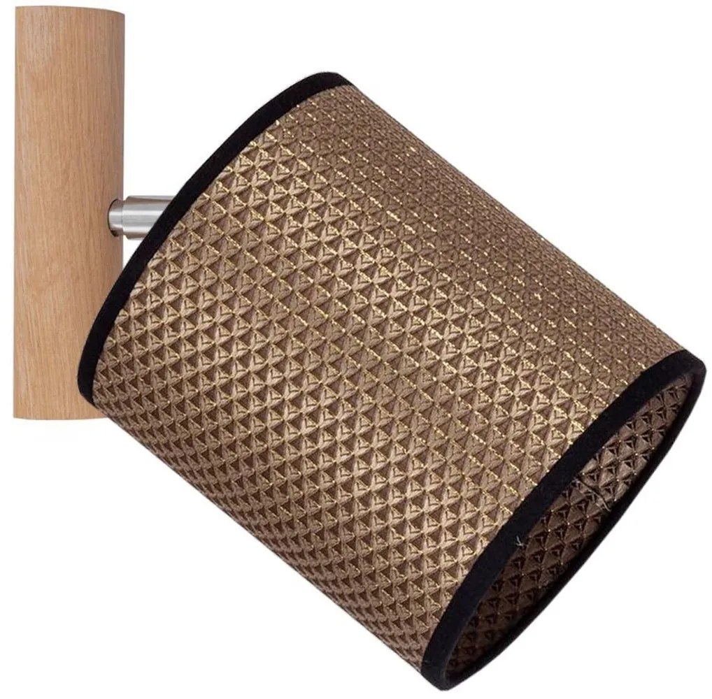 Spot-Light 2017400711553 - Стенно точково осветително тяло BENITA 1xE27/25W/230V дъб