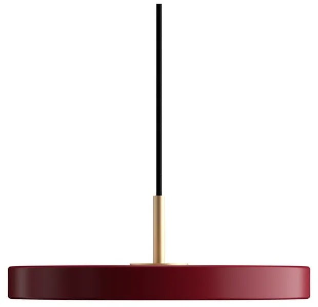 Червено LED висящо осветително тяло с метален абажур ø 31 cm Asteria Mini – UMAGE