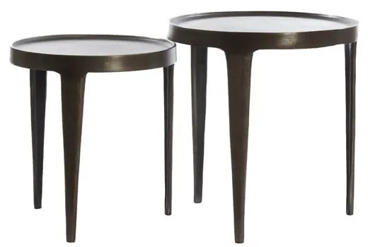 Метална кръгла странична масичка ø 43 cm Tobias – Light &amp; Living