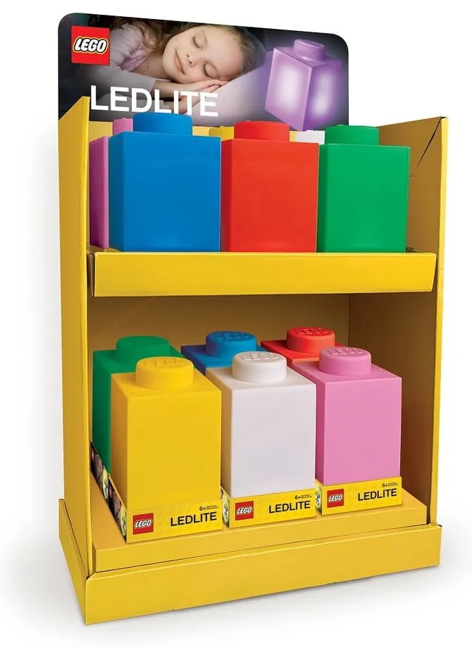 Червена силиконова нощна светлина Brick Classic - LEGO®