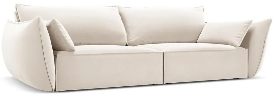 Бежов кадифен диван 208 cm Vanda – Mazzini Sofas