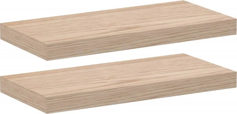 4010686 vidaXL Рафтове за стена, 2 бр, 50x23,5x4 см, инженерна дървесина