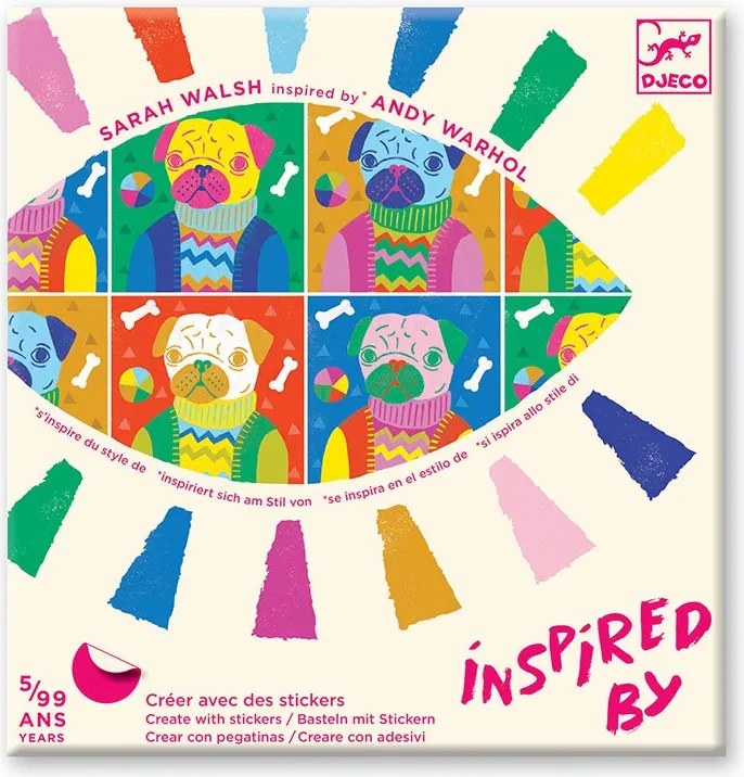 Djeco - Комплект за рисуване Вдъхнови се от Andy Warhol DJ09371