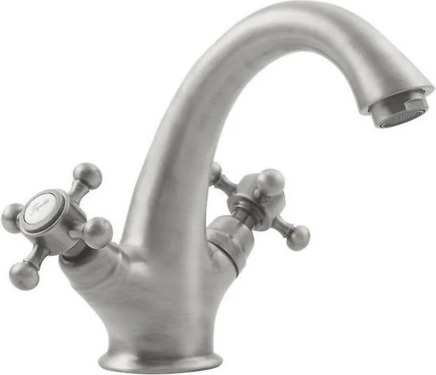 Матово-сребрист стояща батерия за мивка Antea – Sapho