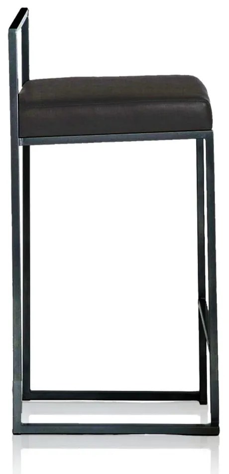 Черен бар стол от имитация на кожа (височина на седалката 65 cm) Dodo – Tomasucci