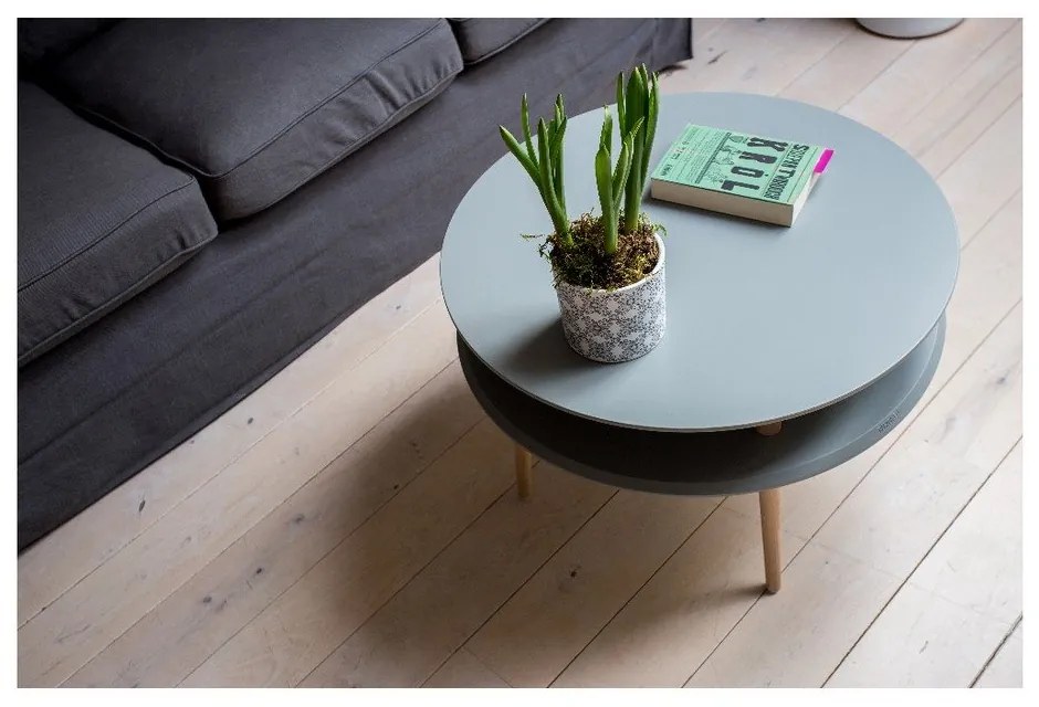 Тъмно сива масичка за кафе UFO, Ø 70 cm Ufo - Ragaba