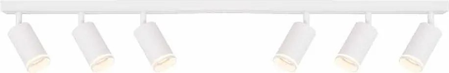 Линеен спот за таван KING, бял, 6хGU10