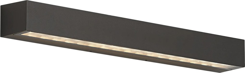 Индустриална външна стенна лампа черна 55 см вкл. LED IP65 - Hannah