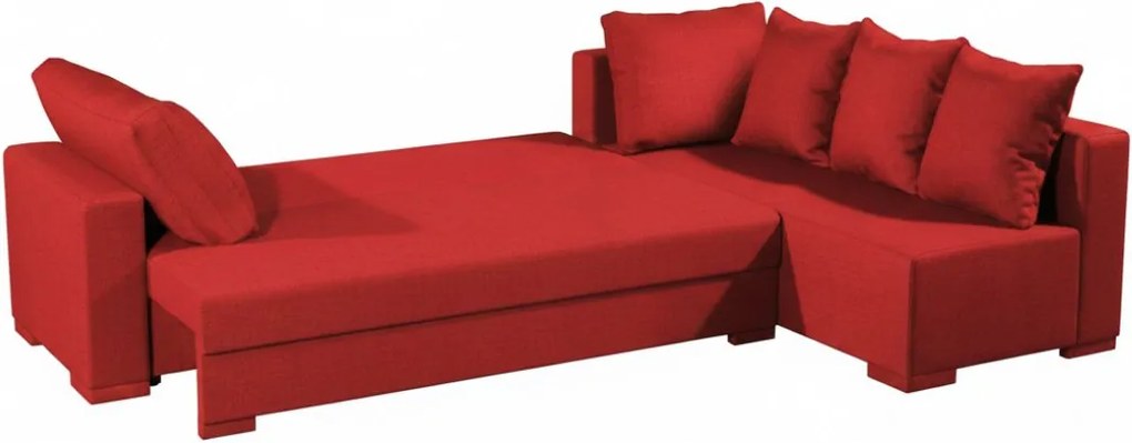 Ъгъл диван Trendy-Left-285φ 185β cm.-Red