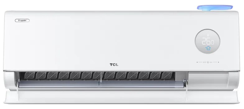 Инверторен климатик TCL FreshIN 3.0 TAC-12CHSD/FCI, 12000 BTU, 40 м2, А+++, Wi-Fi, Гласово управление, Smart функции, Super Turbo Start, iFeel, FreshIN+, ECO, Бял