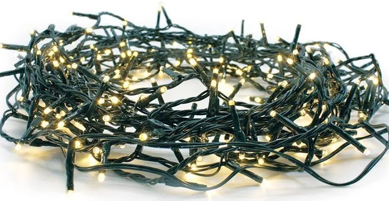 100 Коледа крушка LED с 8 програми-Warm бял (10) парчета