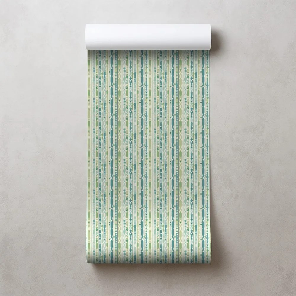 Тапет – Зелени и сини вертикални ивици