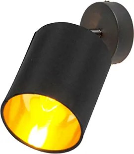 Модерен повърхностно монтиран прожектор черен с възможност за накланяне - Lofty