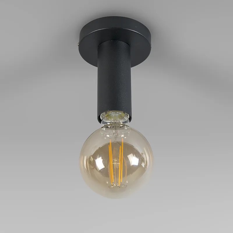 Модерна таванна лампа черна - Facil