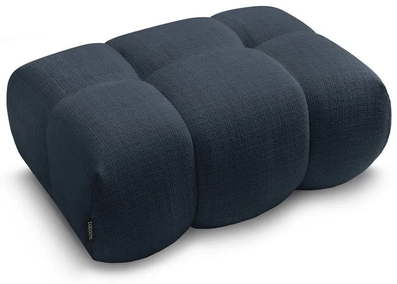 Тъмносиня шенилова табуретка Ivane – Bobochic Paris