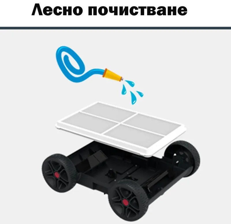 Безкабелен робот за почистване на басейни Wybot Typhor 2 (Osprey 300 Pro), 50W, Li-Ion 6600 mAh, За до 120 м2, Автономия 120 минути, Self-parking, Auto-reverse, Бял