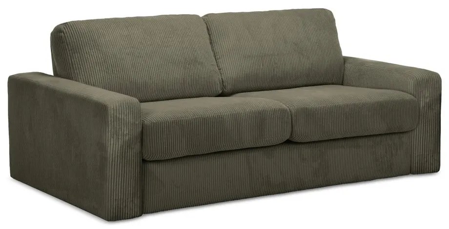 Сгъваем диван от рипсено кадифе в цвят каки 195 cm Nona – Makamii