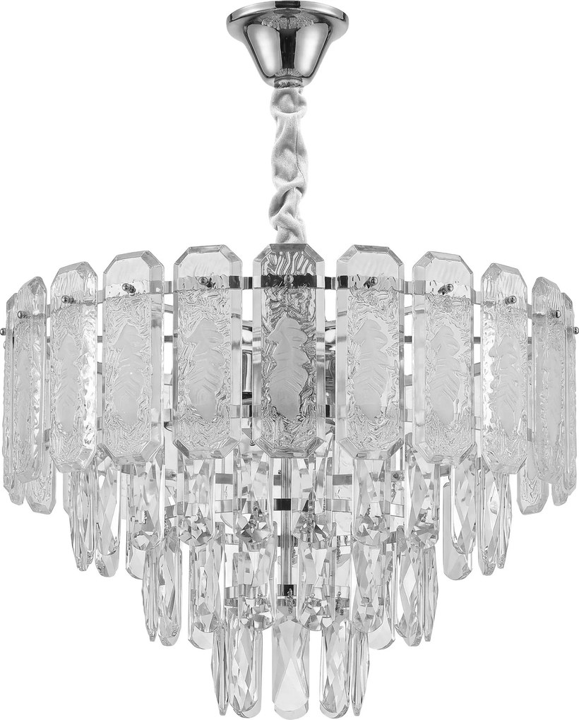 Кристална висяща лампа SWE087-CP 40cm CHROME
