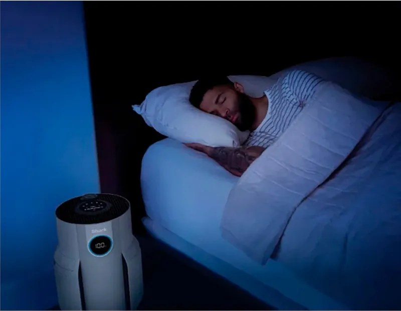 Пречиствател на въздух Shark NeverChange HP150EU, До 60 м3, 26W, 5 скорости, Без смяна на филтър до 5 години, LED дисплей, Бял