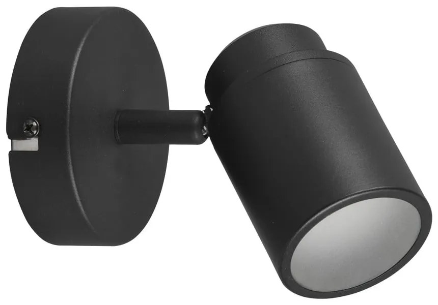 Матово черен метален прожектор 10x9 cm Angelo - Trio