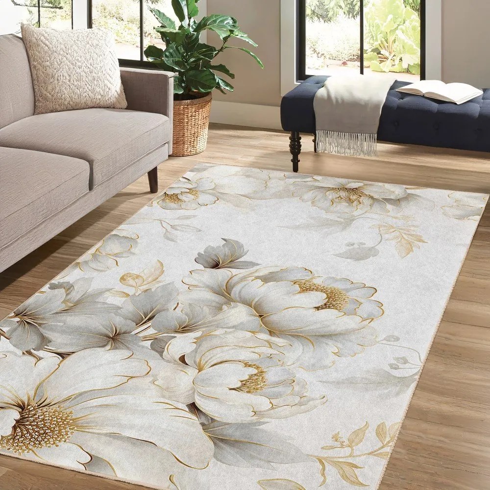 Кремав килим подходящ за пране 120x180 cm Soft and Gentle – Mila Home