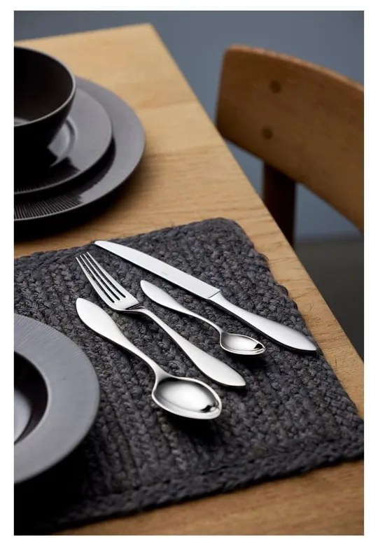 Прибори за хранене от неръждаема стомана в сребрист цвят 16 бр. Indra – Gense