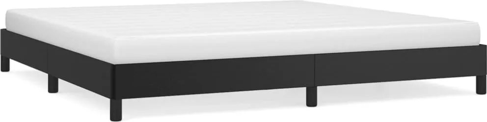 346922 vidaXL Pамка за легло черна 200x200 см изкуствена кожа