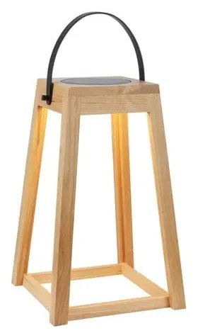 Кафяв екстериорен LED фенер със соларен панел с USB (височина 54 cm) Nordic – Markslöjd