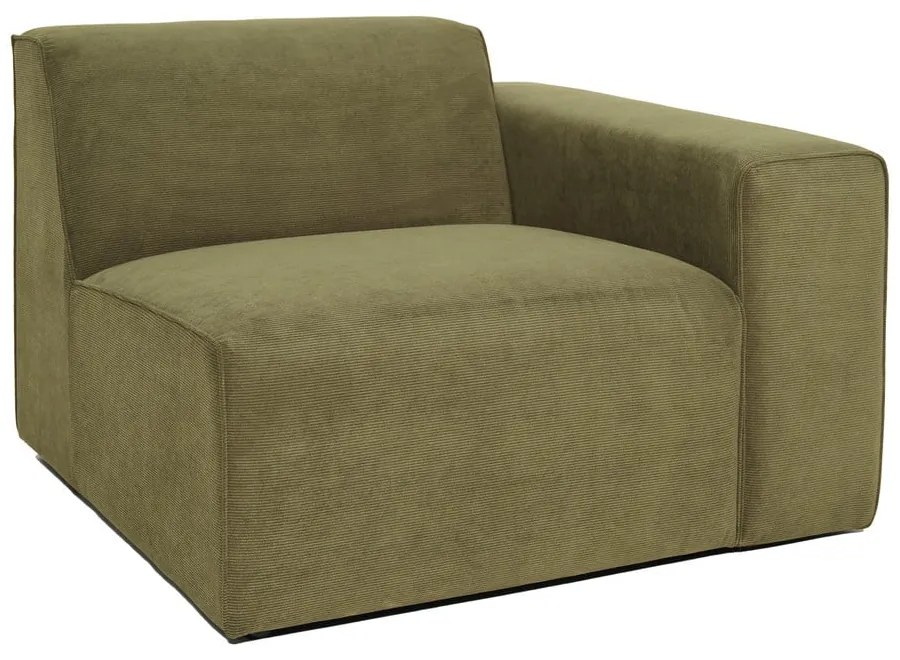 Модул за диван от зелен велур (десен ъгъл) Sting - Scandic