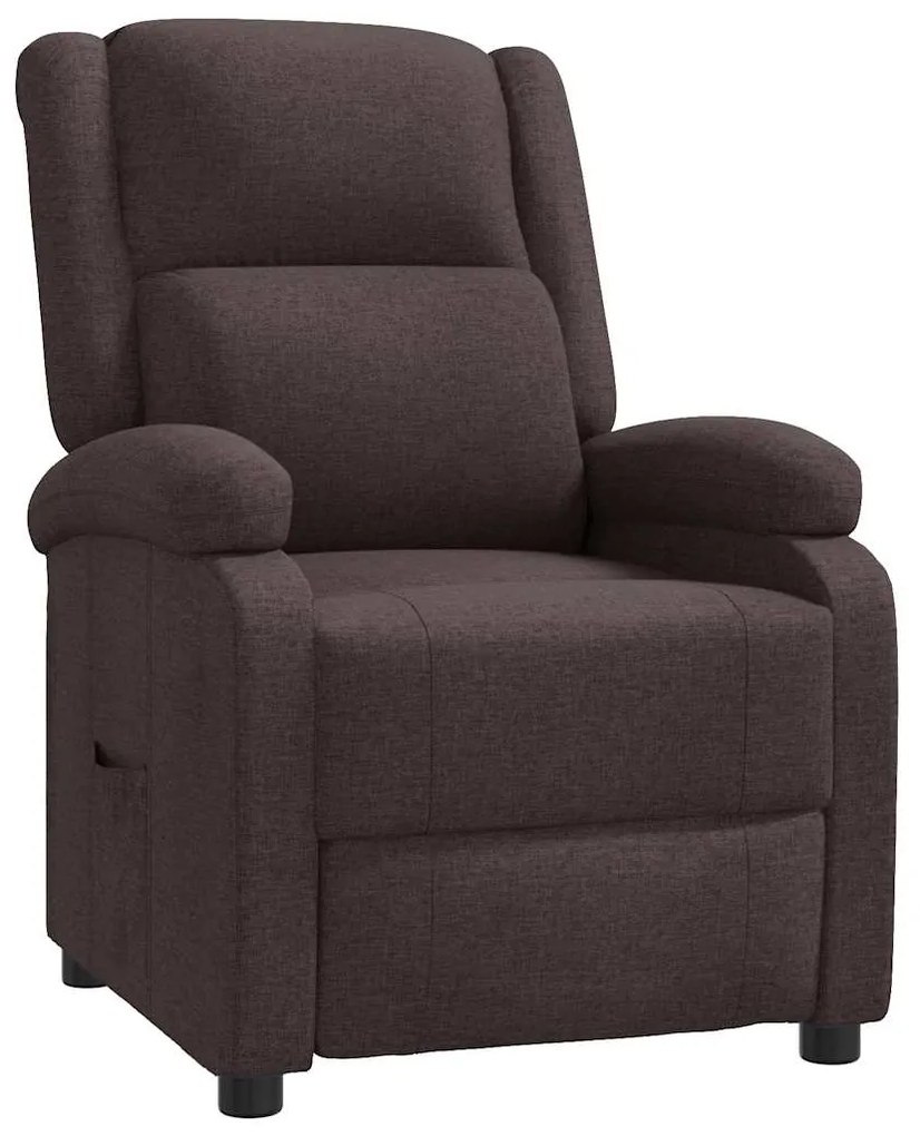 342423 vidaXL Наклоняем стол, тъмнокафяв, текстил