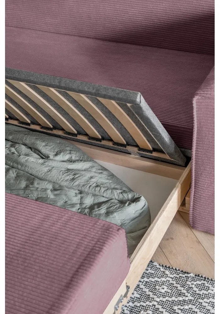 Розов разтегателен диван 168 cm Lucky Lucy - Miuform