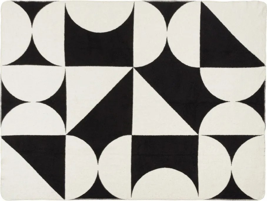 Черно/кремаво одеяло 150x200 cm Tul – noo.ma