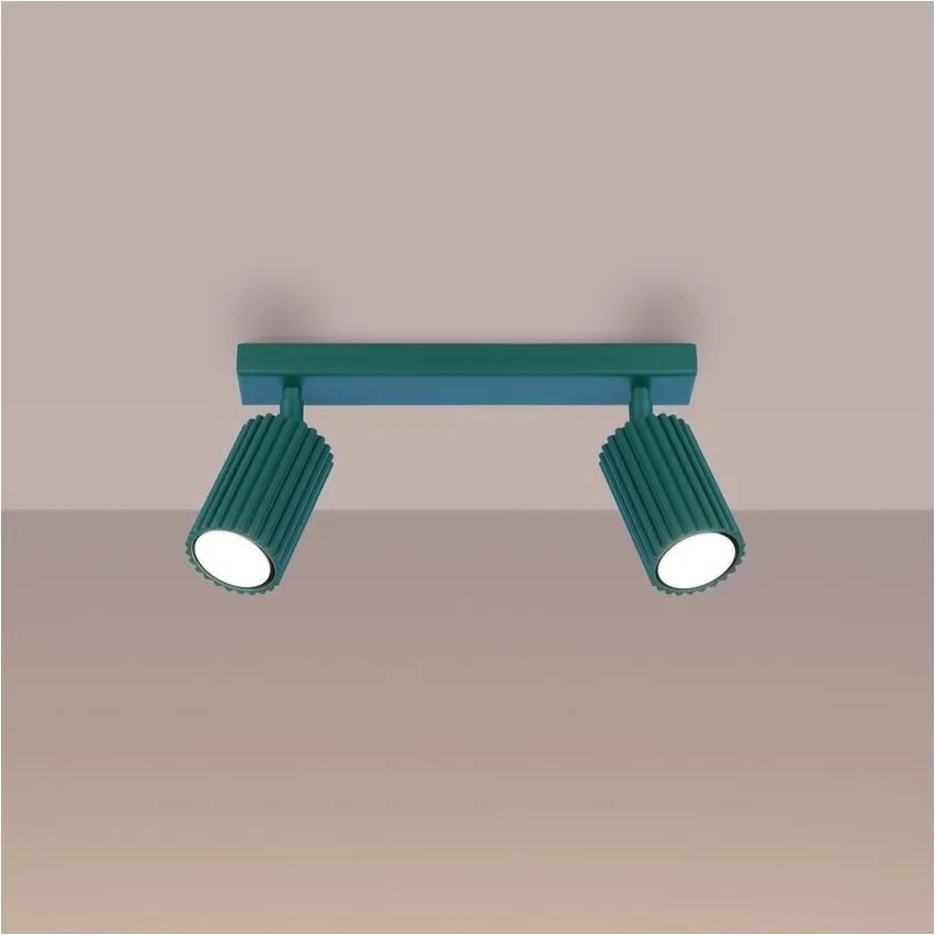 Brilagi - LED точково осветително тяло CRESTO 2xGU10/10W/230V тюркоазено